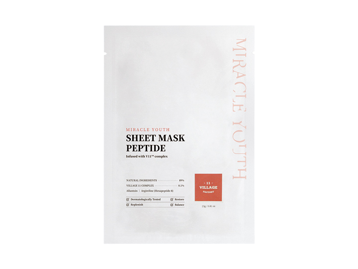Miracle Youth Sheet Mask Peptide 100ml.